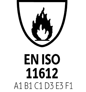 EN ISO 11612 - A1,B1,C1,D3,E3,F1