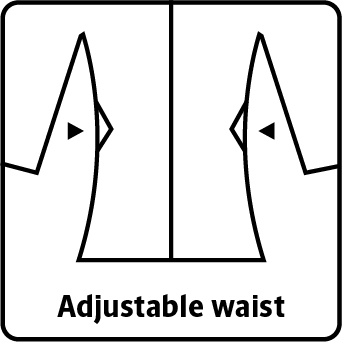 Adjustable waist jacket