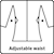 Adjustable waist jacket