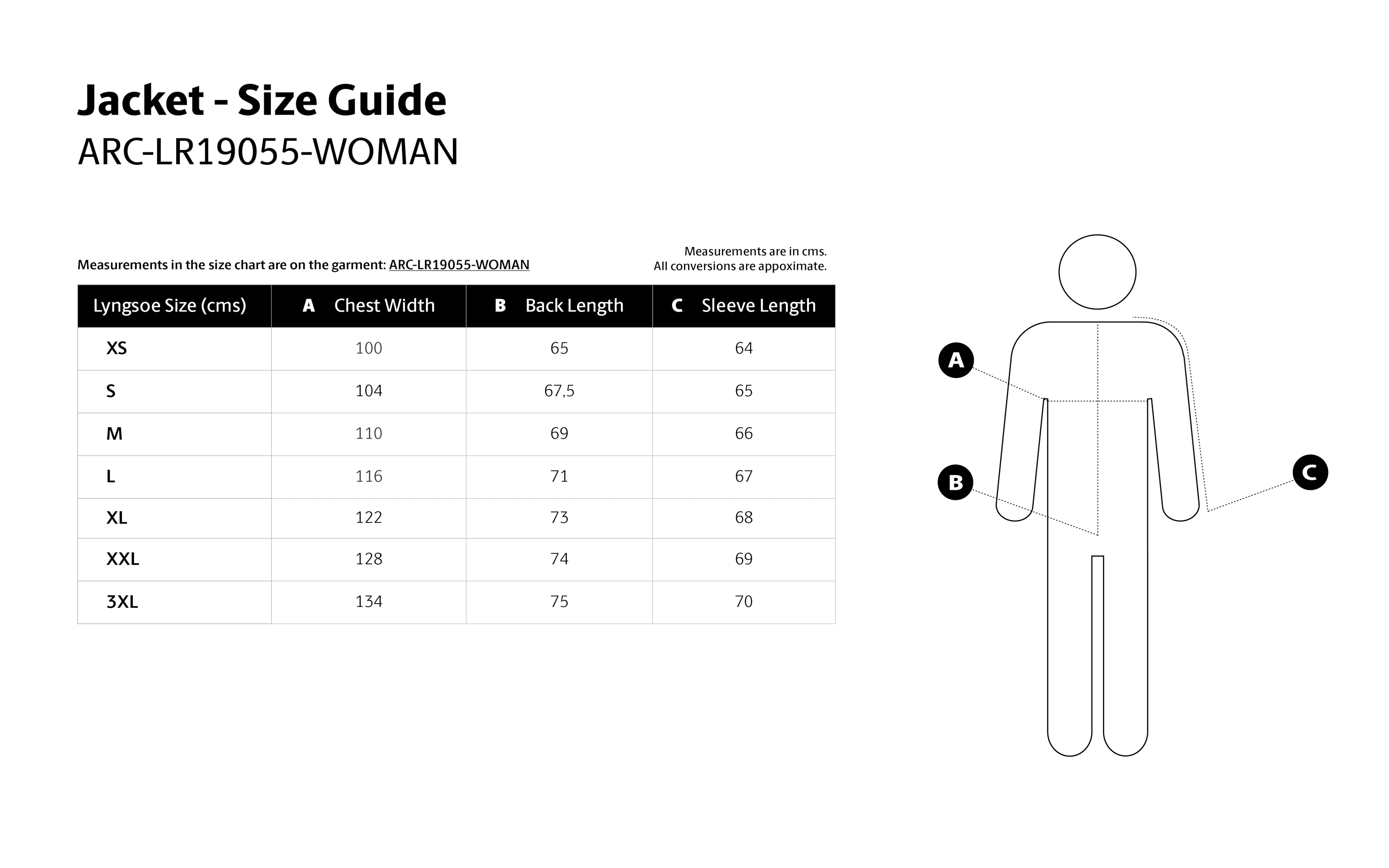 Størrelsesguide